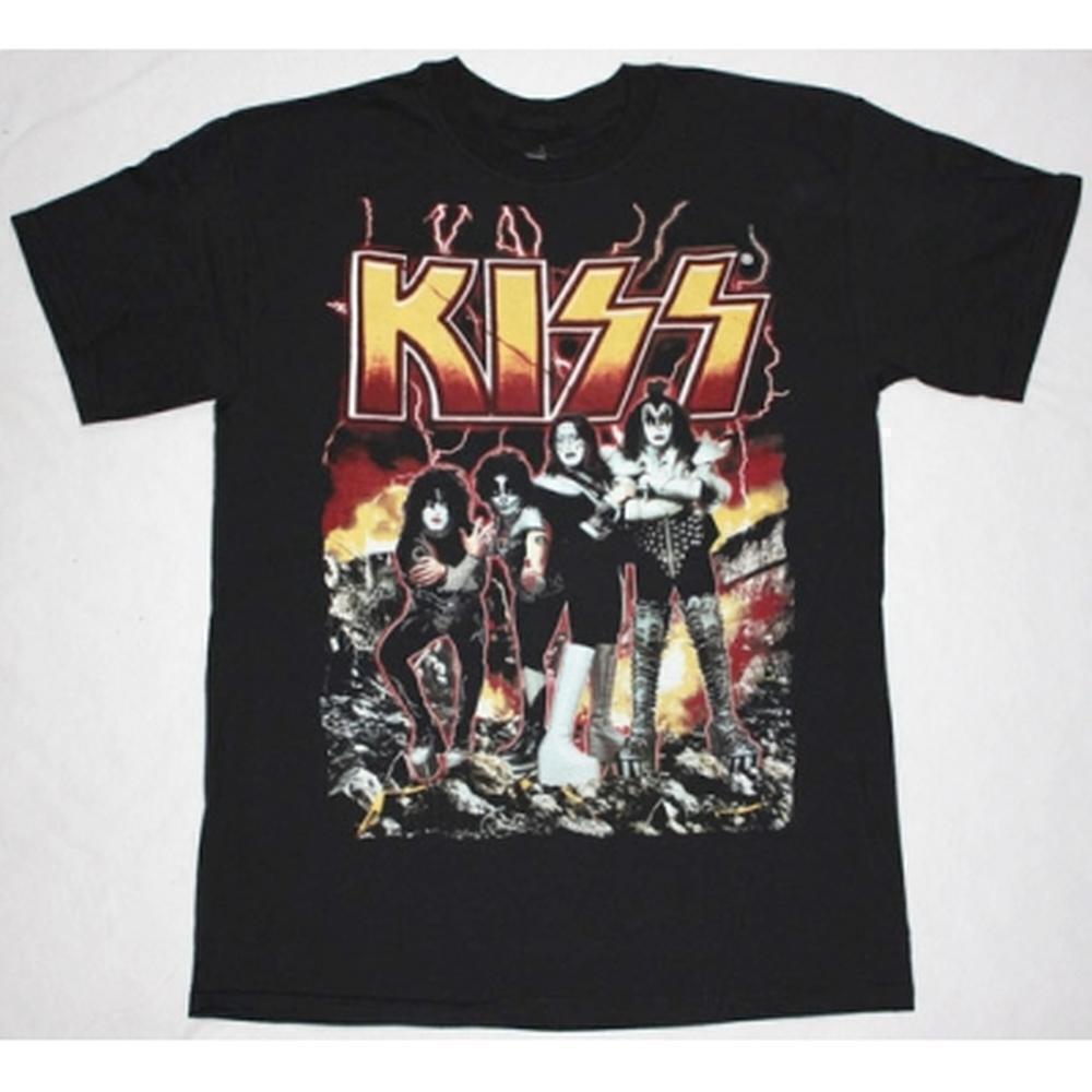 Kiss Band Destroyer Iconic 70S Rock Album Art Unisex T Shirt